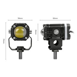 LED světla s čočkou na motocykl