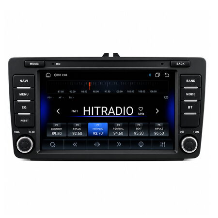 Autorádio pro Škoda Octavia II, Yeti s 7" LCD, Android, Wi-Fi, GPS, CarPlay, Bluetooth, 4G