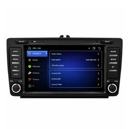 Autorádio pro Škoda Octavia II, Yeti s 7" LCD, Android, Wi-Fi, GPS, CarPlay, Bluetooth, 4G