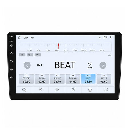 2DIN Autorádio s 9" LCD, Android, WI-FI, GPS, CarPlay, Bluetooth, 4G, 2x USB