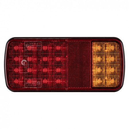 Sdružené zadní LED světlo 220x100x30mm, 24LED, ECE R10 R148 R150, IP67