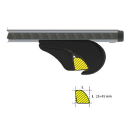 Patky k střešním nosičům NORDRIVE SILENZIO Evos RA - 4ks (klasické hagusy)