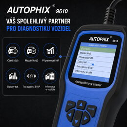 Autodiagnostika Autophix 9610 OBDII pro VW, Škoda, Seat, Audi