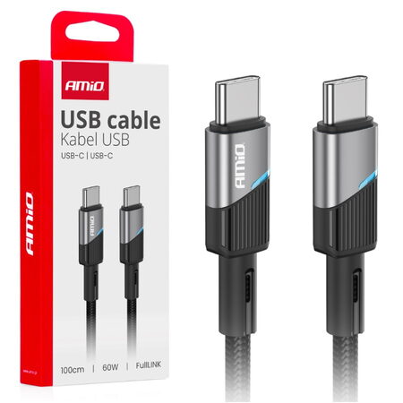 Kabel USB-C -> USB-C 60W 100cm