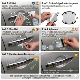 Ochranná fólie pod kliky - 4ks
