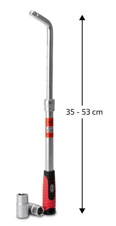 Klíč na kola teleskopický TUV 17/19 a 21/23mm s pojistkou