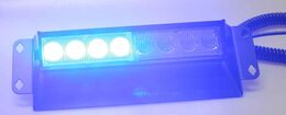 x PREDATOR LED vnitřní, 8x LED 1W, 12V, modrý, 210mm