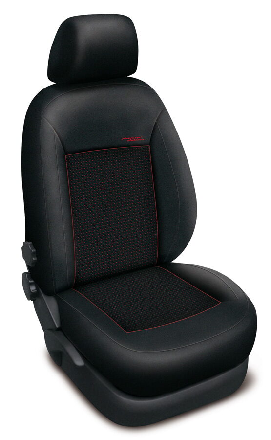 Autopotahy Škoda Roomster 2006–2015 – Authentic Premium žakar červený