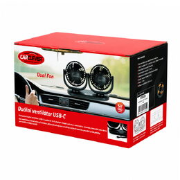 Ventilátor DUO na palubní desku USB-C