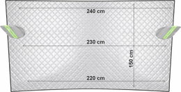 Clona ICE SUV na čelní sklo 230 x 150cm