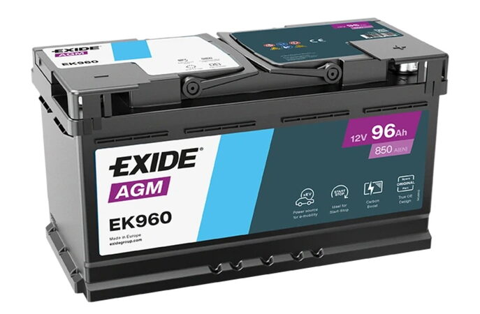 Autobaterie EXIDE START-STOP AGM 96Ah 12V 850A