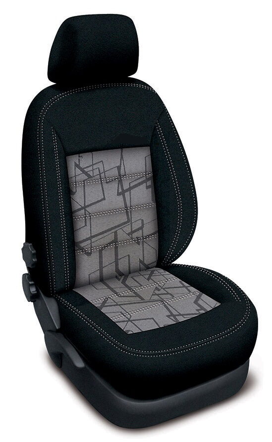 Autopotahy Škoda Roomster 2006–2015 – Authentic Doblo matrix šedý