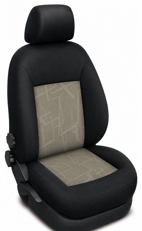 Autopotahy Škoda Roomster 2006–2015 – Authentic Premium matrix béžový