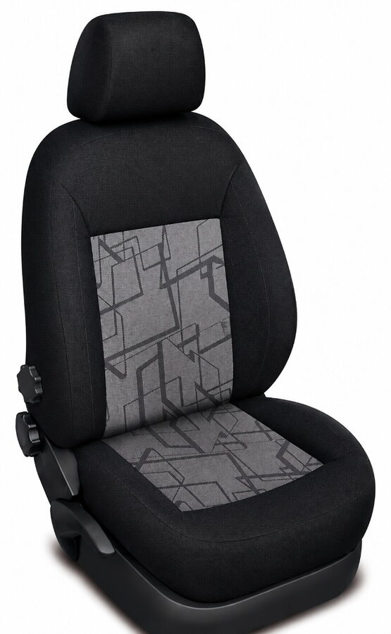 Autopotahy Škoda Roomster 2006–2015 – Authentic Premium matrix šedý