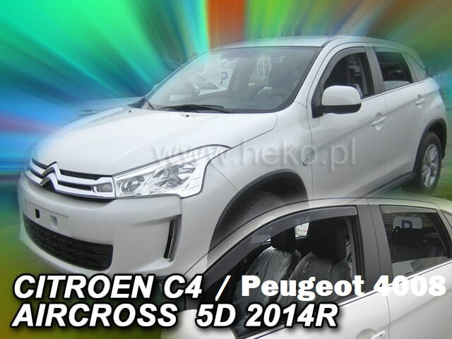 Ofuky oken - Peugeot 4008 5D r.v. 2012-2016 (+zadní)