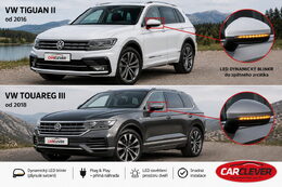 LEDM dynamické blinkry VW Tiguan, Touareg, oranžové