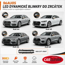 LEDM dynamické blinkry Audi A3, A4, A5, A6, A8, Q3