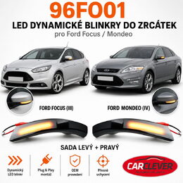 LEDM dynamické blinkry kouřové Ford Focus, Mondeo