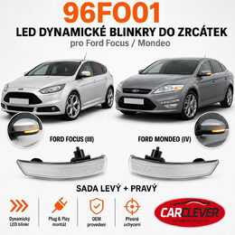 LEDM dynamické blinkry oranžové Ford Focus, Mondeo