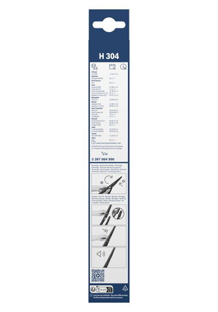 Zadní stěrač FORD Fiesta VII [13] r.v. 2012->, BOSCH H304 30cm