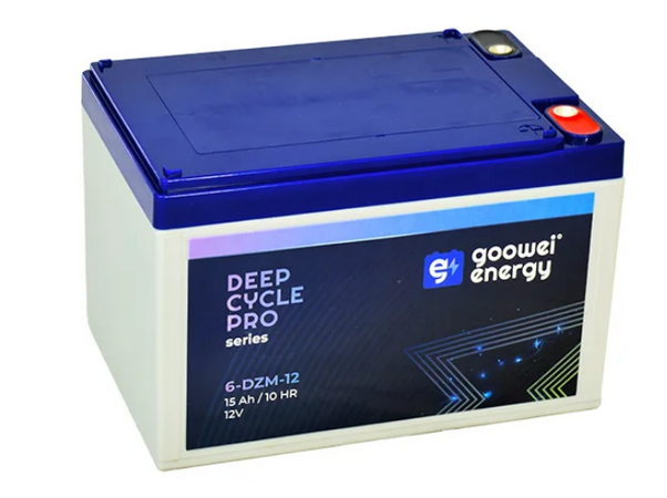 Trakční (GEL) baterie GOOWEI ENERGY 6-DZM-12, 15Ah, 12V