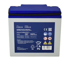 Trakční (GEL) baterie GOOWEI ENERGY 6-DZM-20, 24Ah, 12V
