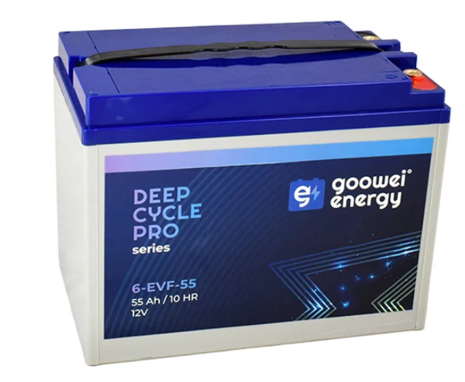 Trakční (GEL) baterie GOOWEI ENERGY 6-EVF-55, 55Ah, 12V