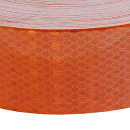 Samolepící reflexní páska 50m x 5cm oranžová ECE R104