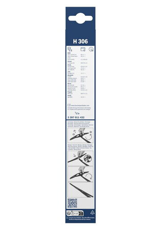 Zadní stěrač HONDA ZR-V [RZ] r.v. 2023->, BOSCH 30cm