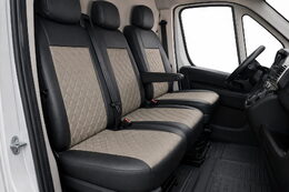 Autopotahy Citroen Jumper II, 3 M., od r. 2006, a FL od r. 2016, ekokůže CARO tmavobéžové