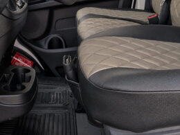 Autopotahy Citroen Jumper II, 3 M., od r. 2006, a FL od r. 2016, ekokůže CARO tmavobéžové