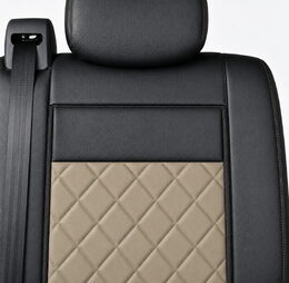 Autopotahy Citroen Jumper II, 3 M., od r. 2006, a FL od r. 2016, ekokůže CARO tmavobéžové