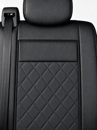 Autopotahy Citroen Jumper II, 3 místný, od r. 2006, a FL od r. 2016, ekokůže CARO černé