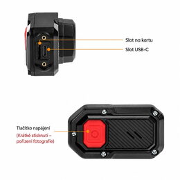 Motocyklová FULL HD, WiFi kamera, IP66
