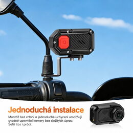 Motocyklová FULL HD, WiFi kamera, IP66