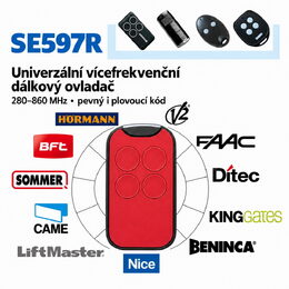 Univerzální dálkový ovladač 280-860MHz, pevný i plovoucí kód