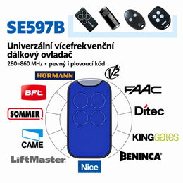 Univerzální dálkový ovladač 280-860MHz, pevný i plovoucí kód