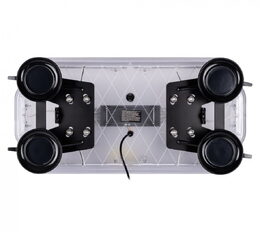 Profi LED světelná rampa oranžová, magnetická 585x295x53mm homologovaná, R65 R10