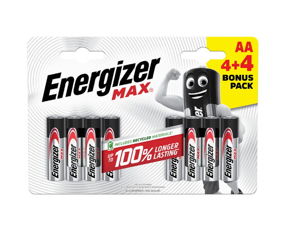 Tužkové baterie ENERGIZER MAX AA - 8ks