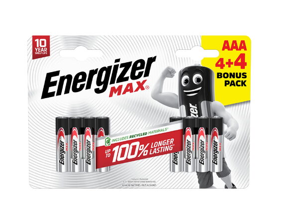 Mikrotužkové baterie ENERGIZER MAX AAA - 8ks