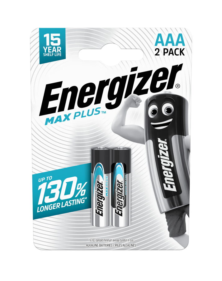 Mikrotužkové baterie ENERGIZER MAX Plus AAA - 2ks