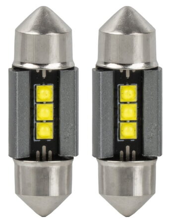 LED žárovky sufit 31mm C5W C10 bílá, 3SMD 2525 12/24V