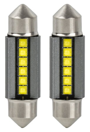 LED žárovky sufit 36mm C5W C10 bílá, 6SMD 2525, Canbus, 12/24V