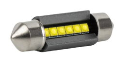 LED žárovky sufit 36mm C5W C10 bílá, 6SMD 2525, Canbus, 12/24V