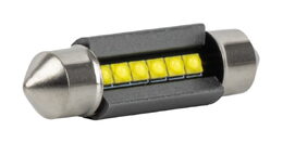 LED žárovky sufit 39mm C5W C10 bílá, 6SMD 2525, Canbus, 12/24V