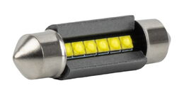 LED žárovky sufit 41mm C5W C10 bílá, 6SMD 2525, Canbus, 12/24V