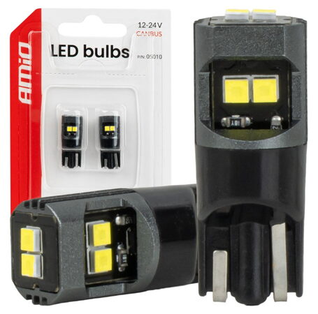 LED T10 bílá, 6SMD 2020, Canbus, 12/24V