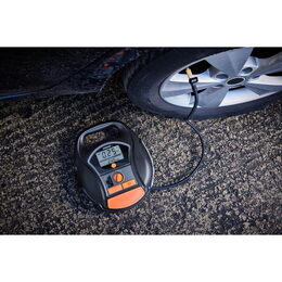 OSRAM Akumulátorový automatický digitální pneu kompresoror, 12V