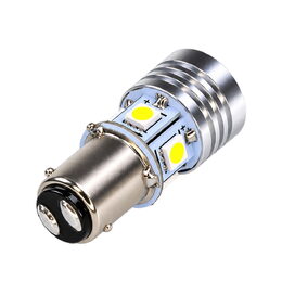LED BAY15d, bílá, dvouvlákno, 6V, 6LED/5W, veteráni