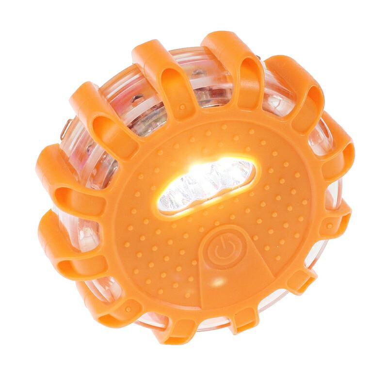 LED výstražné světlo 3x AAA oranžové 15LED + baterka